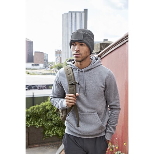 Beechfield Removable Patch Thinsulate™ Beanie (Graphite Grey, One Size)