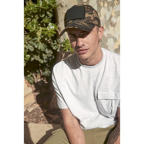 Beechfield Removable Patch 5 Panel Cap (Jungle Camo, One Size)