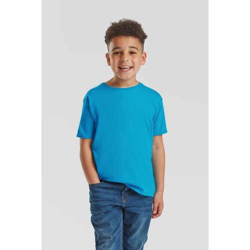 Fruit of the Loom Kids' Iconic T (Sky Blue, 128)