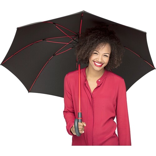 FARE AC-Midsize Parapluie FARE®-Style (Black, Magenta, Ø 112 cm)