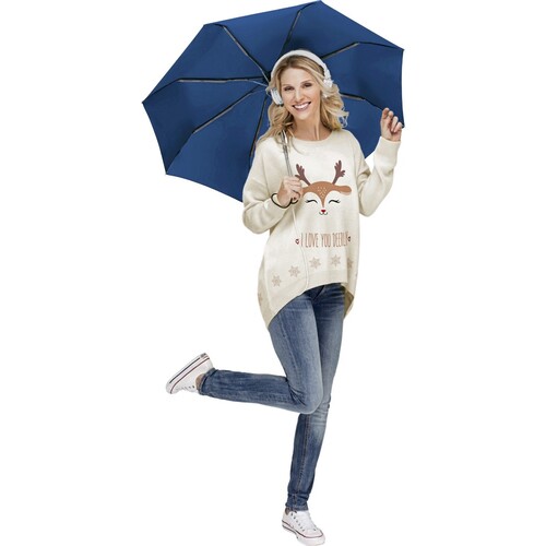 Mini paraguas de bolsillo FARE®-AOC (Brown, Ø 97 cm)