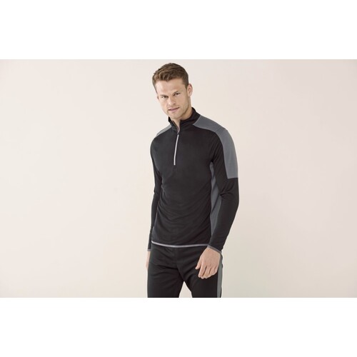 Adults` 1/4 Zip Midlayer with Contrast Paneling