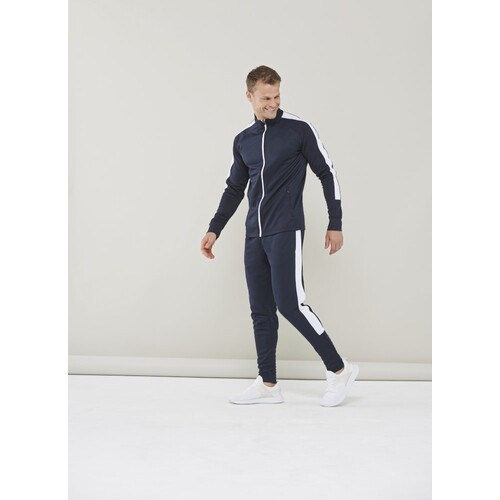 Find+Hales Adults Knitted Tracksuit Pants (Bottle Green, White, XXL)