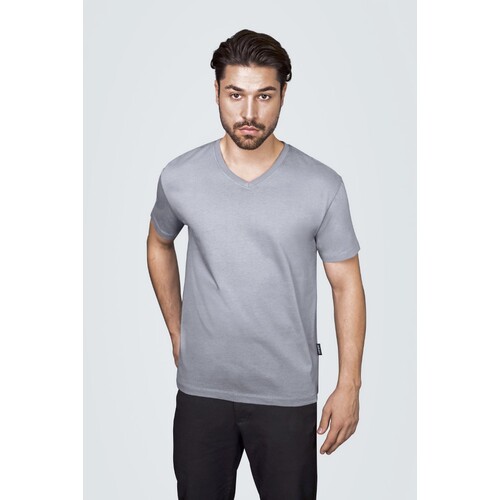 HRM Men's Luxury V-Neck Tees (Olive, 5XL)