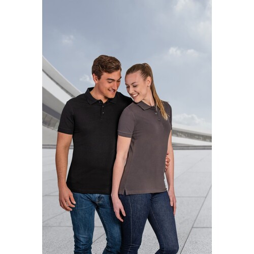 HRM Men's Luxury Polo (Black, 6XL)