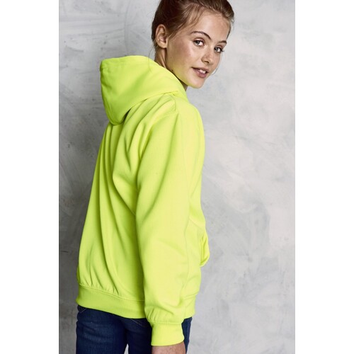 Just Hoods Kids´ Electric Hoodie (Electric Green, 3/4 (XS))