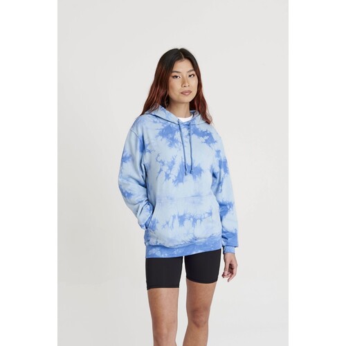 Sudadera con capucha Just Hoods Tie-Dye (Pastel Sunset Dip, XS)