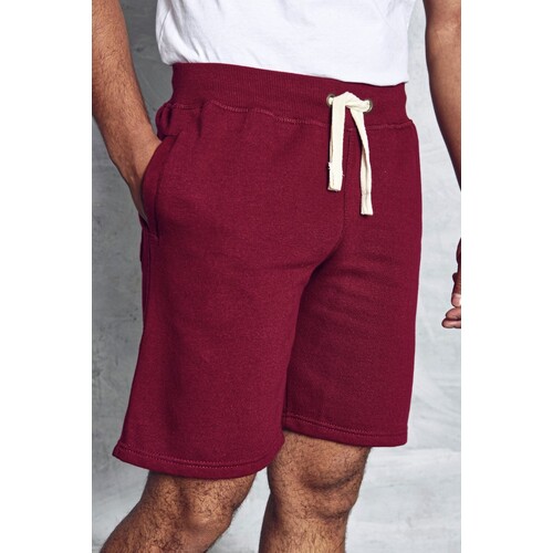 Just Hoods Campus Shorts (Burgundy, S)
