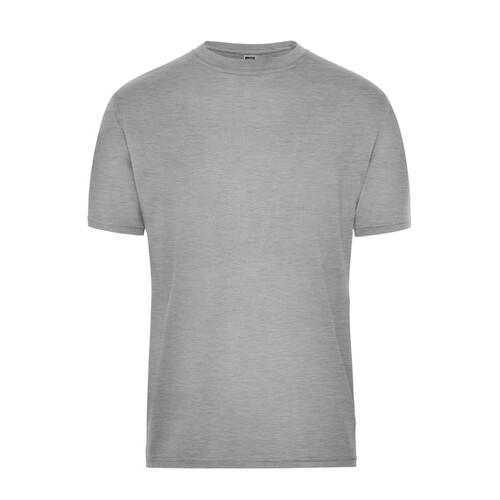 James&Nicholson Men´s Bio Workwear T-Shirt (White, XS)