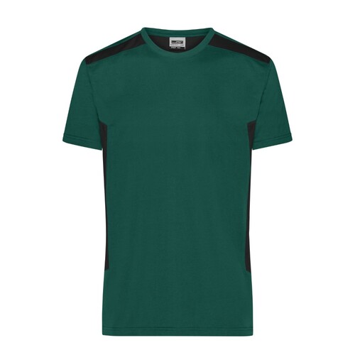 James&Nicholson Men´s Workwear T-Shirt -STRONG- (Dark Green, Black, 6XL)