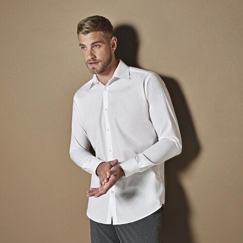Kustom Kit Men´s Slim Fit Business Shirt Long Sleeve (Black, 36 (14))