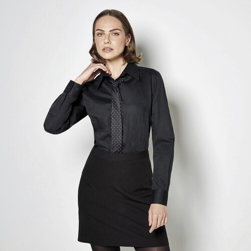 Bargear Women´s Tailored Fit Shirt Long Sleeve (Black, 34 (XS/8))