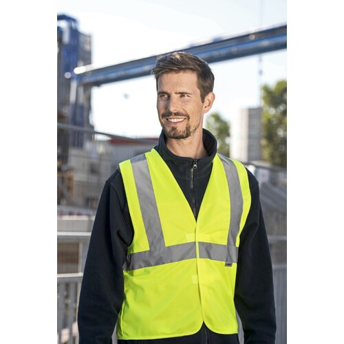 Korntex Hi-Vis Safety Vest With 3 Reflective Stripes Bremen (Signal Orange, L)