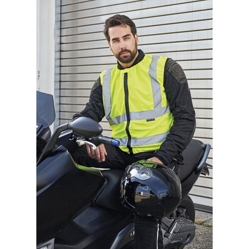 Korntex Hi-Vis Biker Safety Vest Schleiz (Signal Yellow, 5XL)