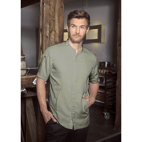 Karlowsky short sleeve chef jacket Green-Generation (Sage (ca. Pantone 416C), 54)