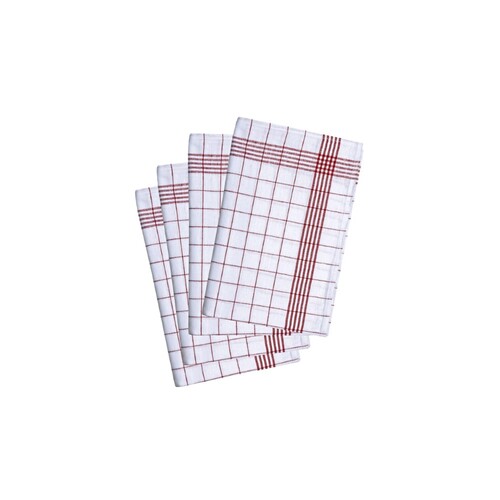 Tea towel chequered (10-pack)