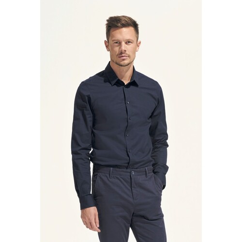 Chemise Hommes manches longues extensible Blake