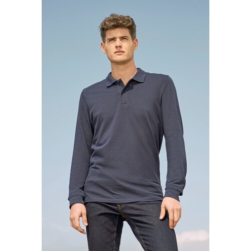 Men's Long-Sleeve Piqué Polo Shirt Perfect