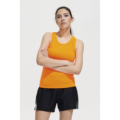 SOL´S Women´s Sports Tank Top Sporty (Neon Yellow, XS)