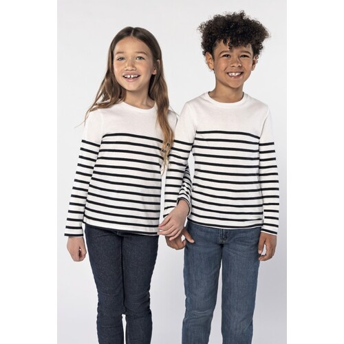 Kids´ Long Sleeve Striped T-Shirt Matelot