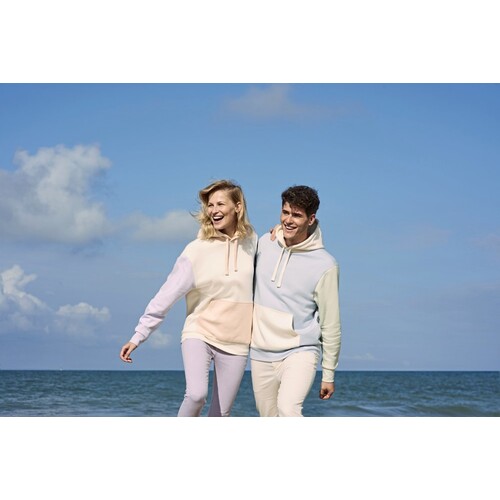 SOL'S Unisex Collins Hooded Sweatshirt (Off White, Creamy Pink, Creamy Blue, M)