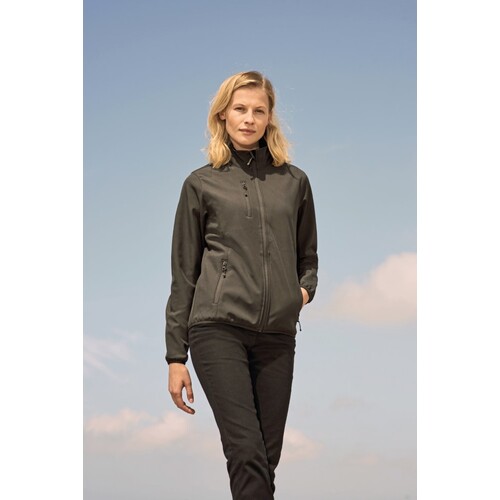 SOL'S Giacca softshell con zip da donna Falcon (verde bosco, S)