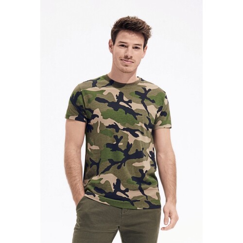T-shirt camouflage pour hommes
