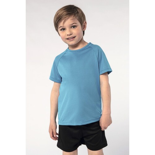 T-shirt sportiva da bambino con maniche raglan
