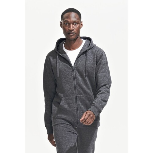 Men hooded zipped jacket seven