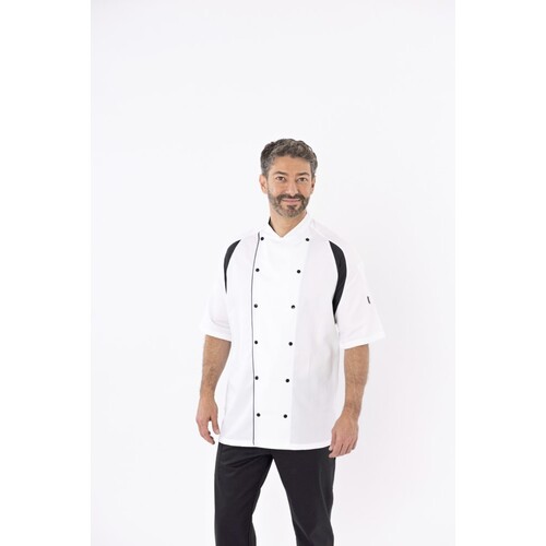 Le Chef Jacket Staycool Raglan Sleeve (White, Black, XXS)