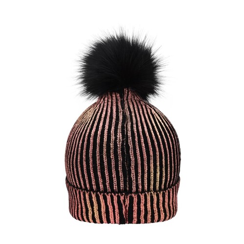 Gorro metálico para mujer Myrtle beach (Gold, Black, One Size)
