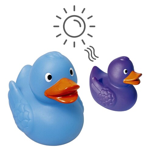 Schnabels® rubber duck UV color change