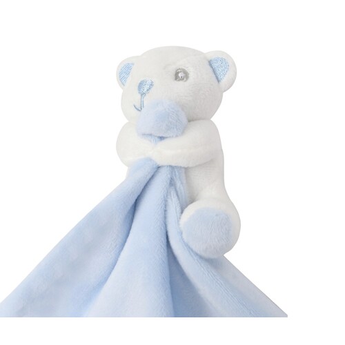 Mumbles Baby Animal Comforter With Rattle (Blue Bear, One Size)