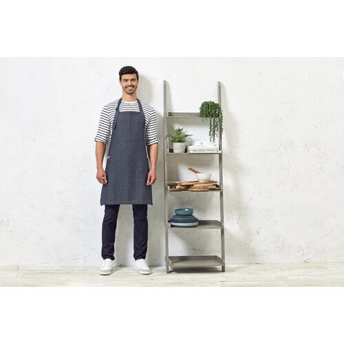 Premier Workwear 'Regenerate' Sustainable Bib Apron (Indigo Denim (ca. Pantone 2380C), 86 x 72 cm)