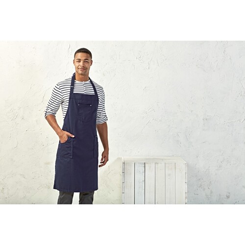 Cotton Chino Bib Apron