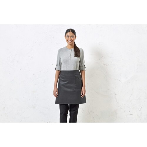 Division Waxed Look Denim Waist Apron