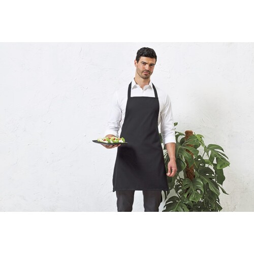 Premier Workwear Essential Bib Apron (Dark Grey (ca. Pantone 425C), 67 x 78 cm)