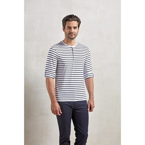 Mens Long John Roll Sleeve Tee