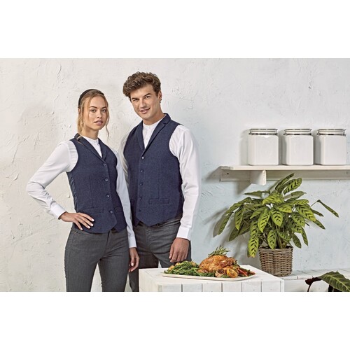 Premier Workwear Women´s Herringbone Waistcoat (Navy (ca. Pantone 2766C), XS)