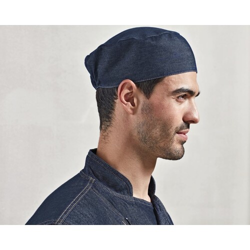 Premier Workwear Chef´s Skull Cap (Black Denim (ca. Pantone 433C), One Size)