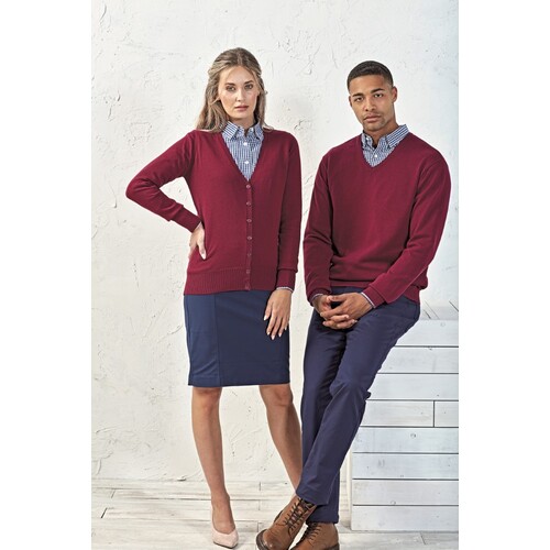 Premier Workwear Women´s Button Through Knitted Cardigan (Royal (ca. Pantone 7686C), 5XL (24))