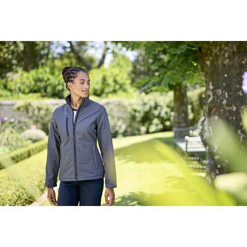 Regatta Professional Women´s Ablaze 3-Layer Printable Softshell Jacket (Seal Grey, Black, 36 (10))