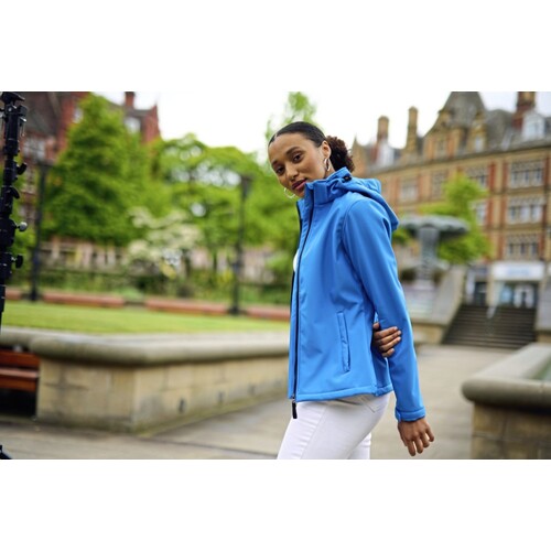 Chaqueta Softshell con capucha imprimible de 3 capas Venturer para mujer