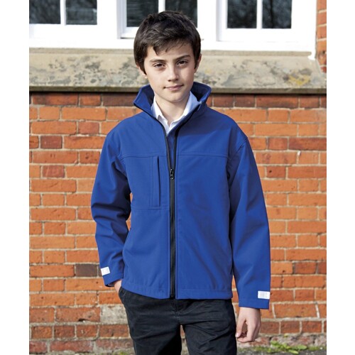 Result Youth Classic Soft Shell Jacket (Black, XL (11-12))
