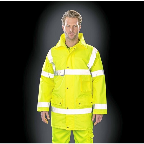 Result Safe-Guard Safety Jacket (Fluorescent Yellow, 3XL)