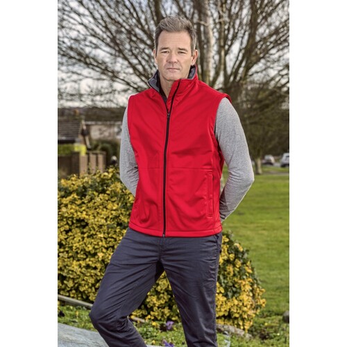 Result Core Soft Shell Bodywarmer (Red, 3XL)