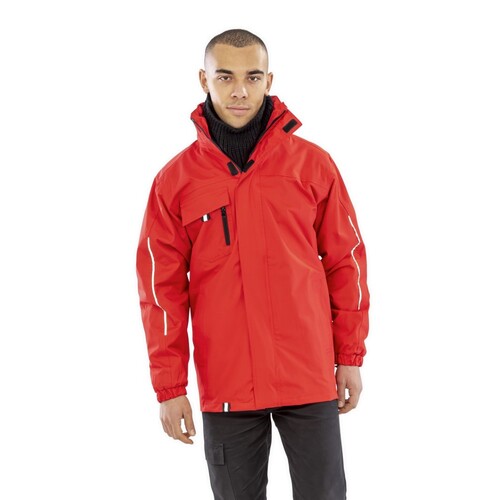 Result Core 3-in-1 Transit Jacket With Printable Softshell Inner (Red, XS)