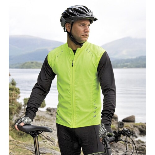 SPIRO Bikewear Crosslite Gilet (Neon Lime, XS)
