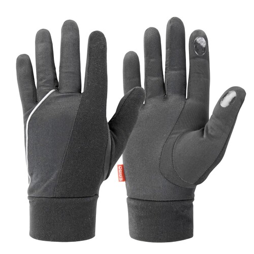 SPIRO Elite Running Gloves (Black, S)