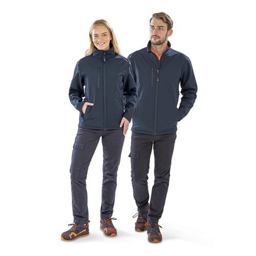Result Genuine Recycled Women's Recycled 3-Layer Printable Softshell Jacket (Navy, M)